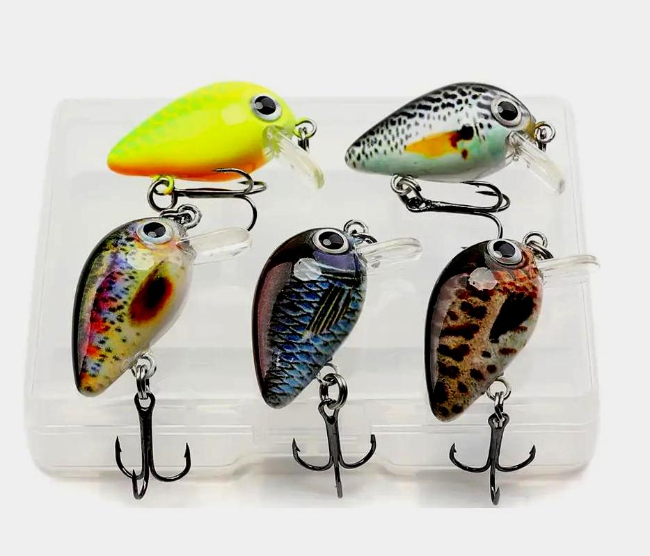 5 pc 1 1/4 in crankbait (set B) 5 pc 1 1/4 in crankbait (set B)